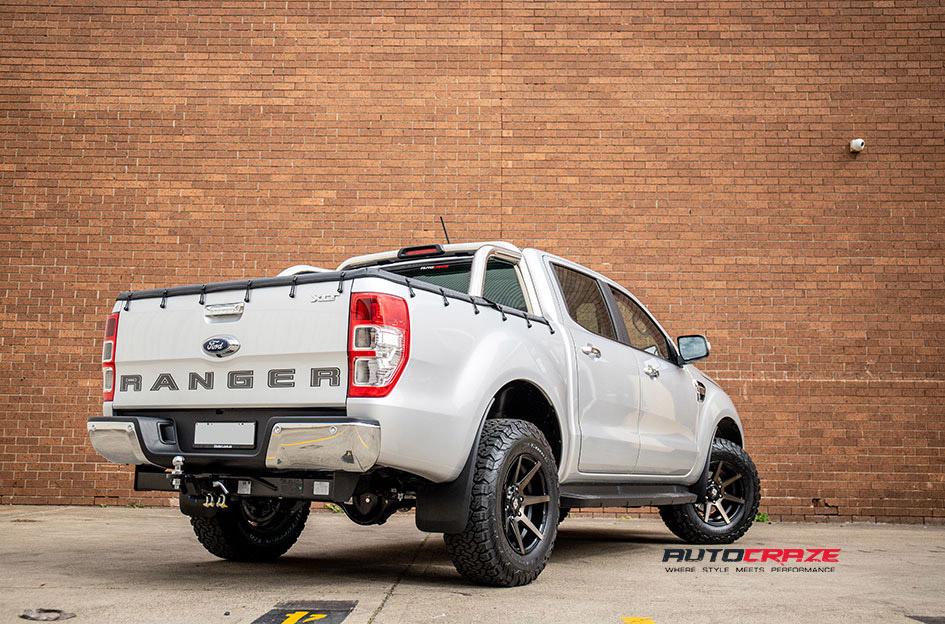 FORD RANGER AVALANCHE MACHINED FACE MATTE BLACK DARK TINT
